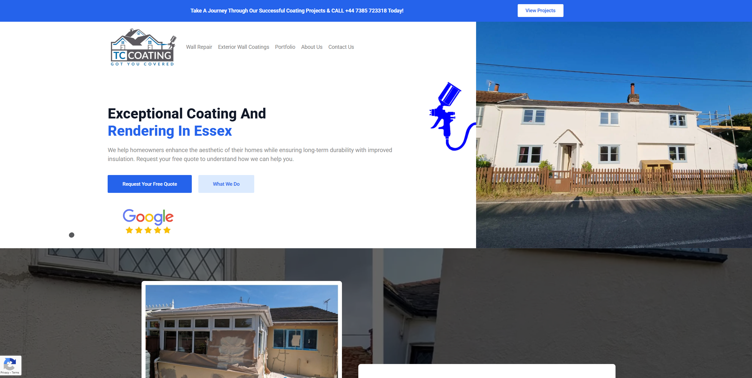 Trade website design showcase — mobile-friendly websites for tradespeople in the UK